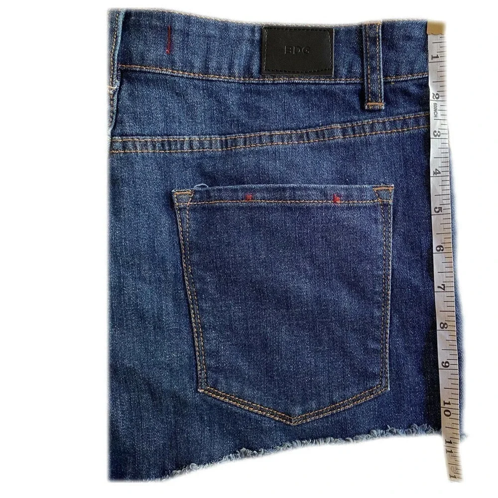BDG Women's Blue High Rise‎ Cheeky Shorts 31